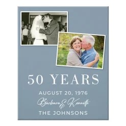 Through The Years Photo Anniversary Canvas