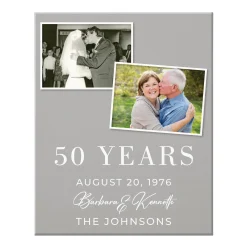 Through The Years Photo Anniversary Canvas