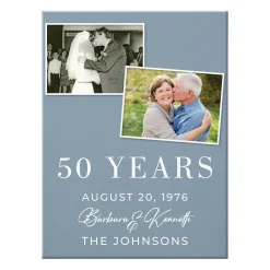 Through The Years Photo Anniversary Canvas