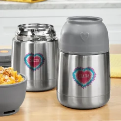 Tie Dye Heart Insulated Thermos