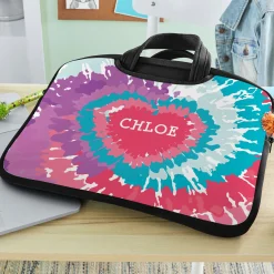 Tie Dye Heart Laptop Carrying Bag