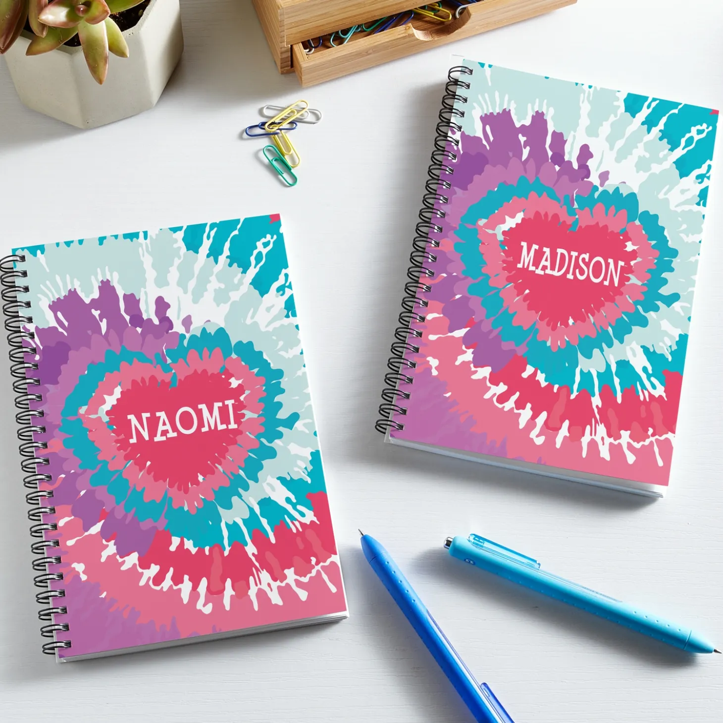 Tie Dye Heart Student Planner