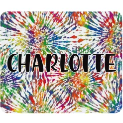 Tie Dye Name Mouse Pad