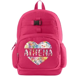 Tie Dye Name Pink Backpack Collection