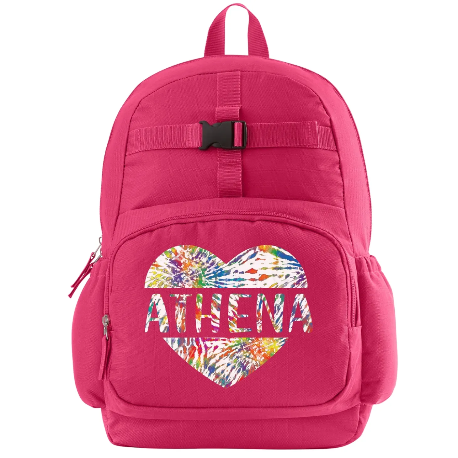 Tie Dye Name Pink Backpack Collection