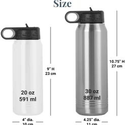 Tie Dye Name Stainless Steel Water Bottle