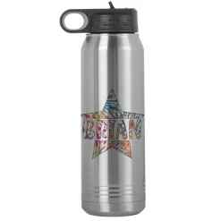 Tie Dye Name Stainless Steel Water Bottle