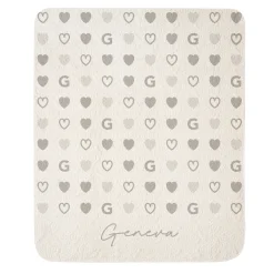 Tiled Hearts Quilted Baby Blanket