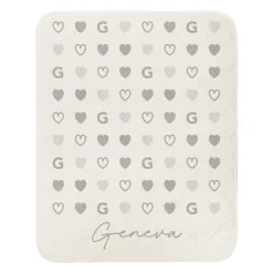 Tiled Hearts Quilted Baby Blanket