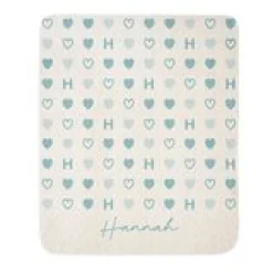 Tiled Hearts Quilted Baby Blanket