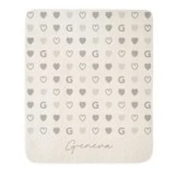 Tiled Hearts Quilted Baby Blanket