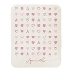 Tiled Hearts Quilted Baby Blanket