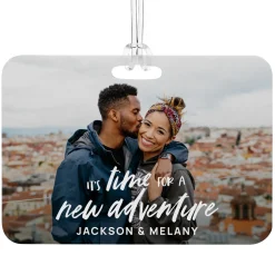 Time For a New Adventure Photo Luggage Tag