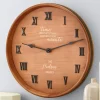 Time Spent with Family Wine Barrel Clock