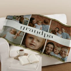 Titles of Love Photo Collage Throw Blanket