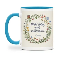 Today's Your Masterpiece Flower Mug