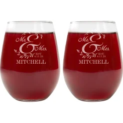 Together as One Wine Glasses