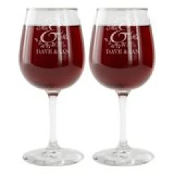 Together as One Wine Glasses