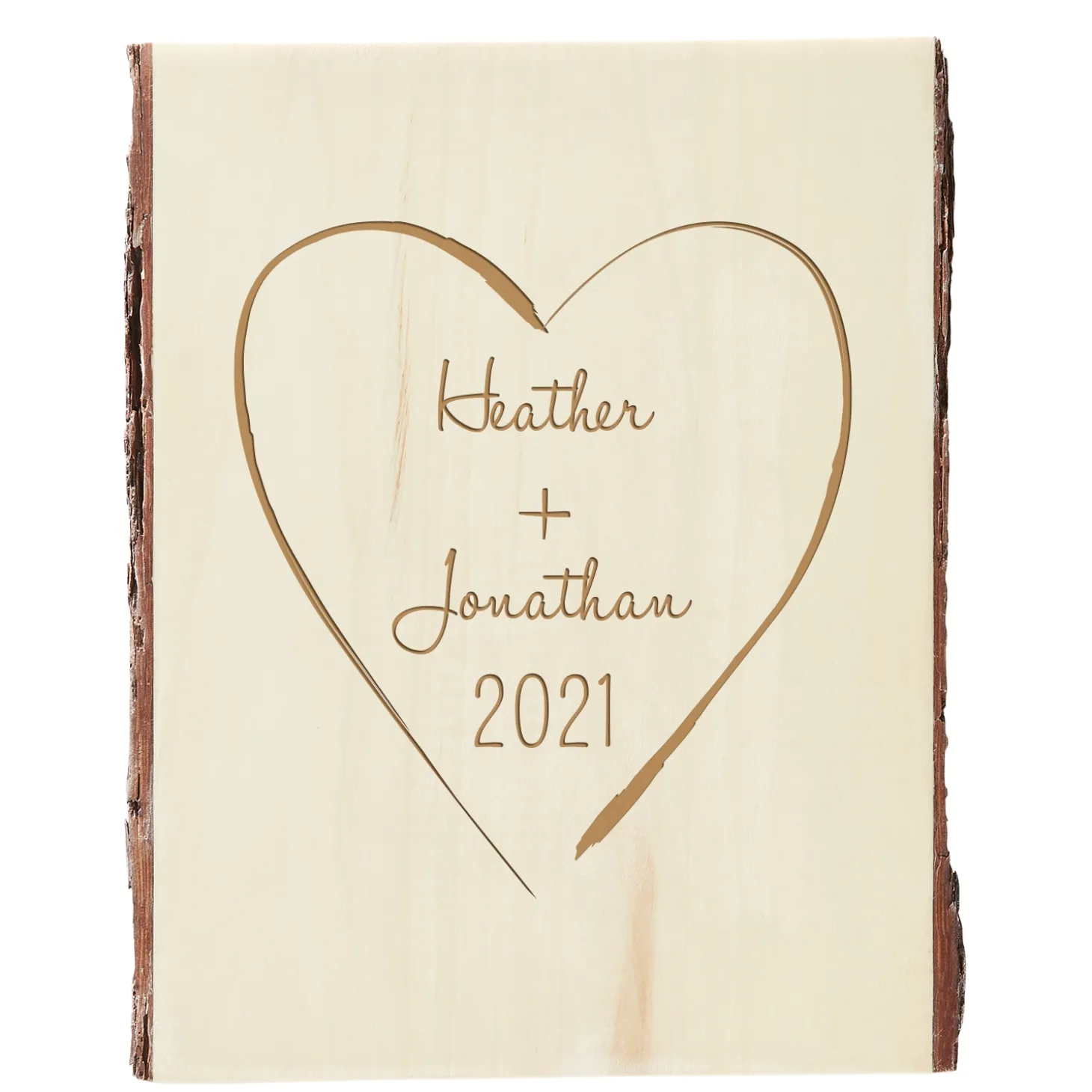 Together Forever Rustic Photo Wood Sign