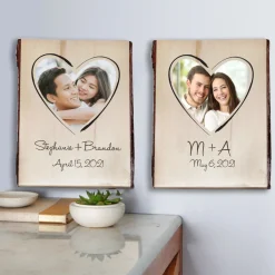 Together Forever Rustic Photo Wood Sign