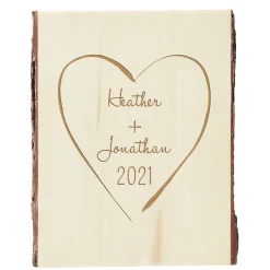 Together Forever Rustic Photo Wood Sign