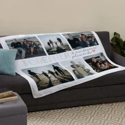 Together Is Our Favorite Place Photo Plush Blanket