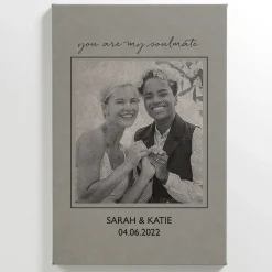 To Have and To Hold Photo Engraved Leather Wall Art