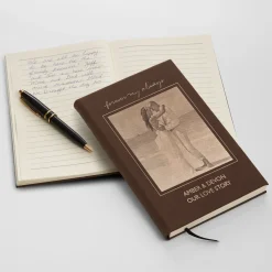 To Have and To Hold Photo Engraved Leatherette Journal