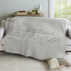 To Love and Laughter Quilted Throw