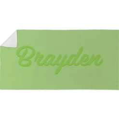 Tonal Bold Name Beach Towel