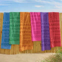Tonal Name Beach Towel