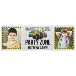 Tonka Caution Party Zone Photo Banner