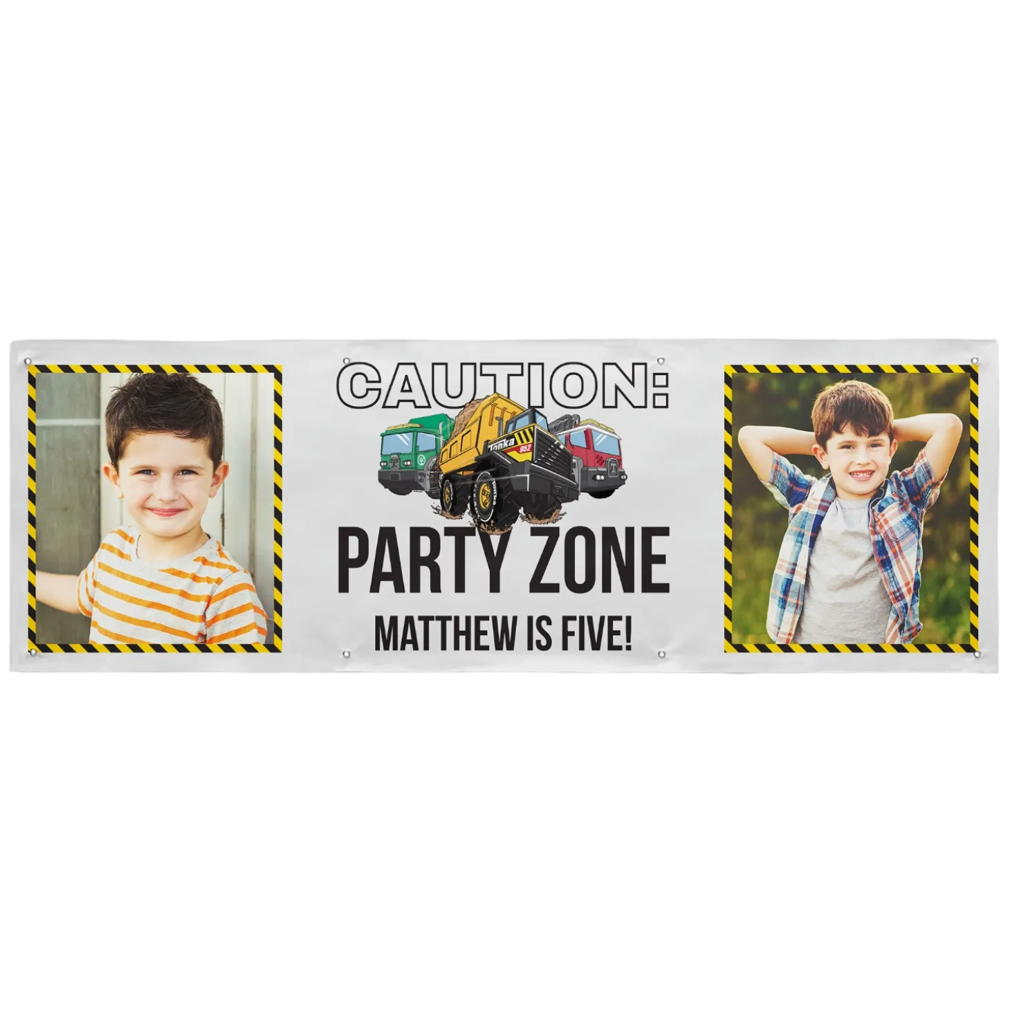 Tonka Caution Party Zone Photo Banner