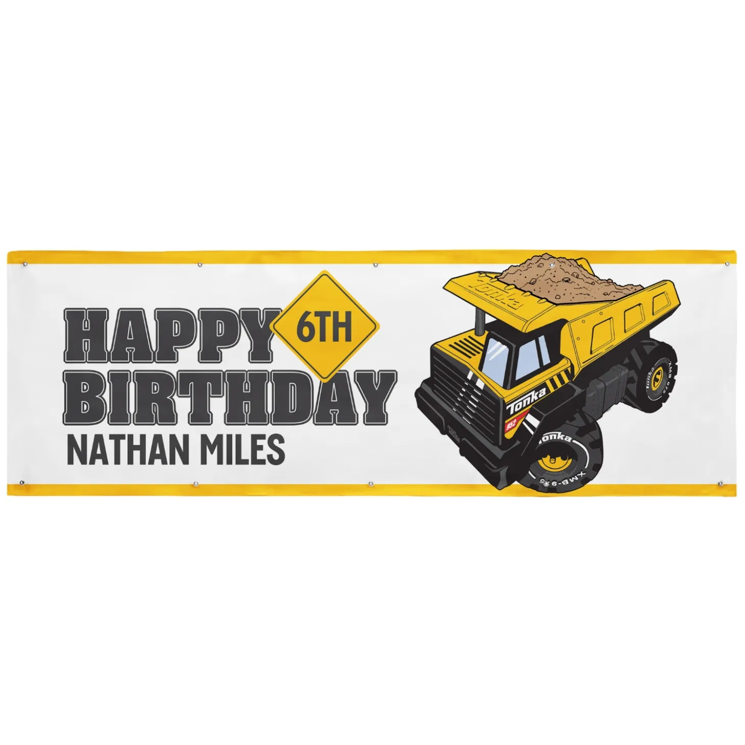 Tonka Happy Birthday Banner