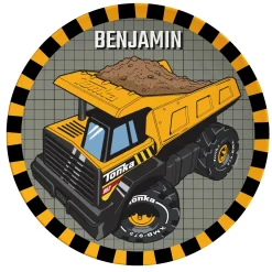 Tonka Mighty Dump Truck Personalized Tableware