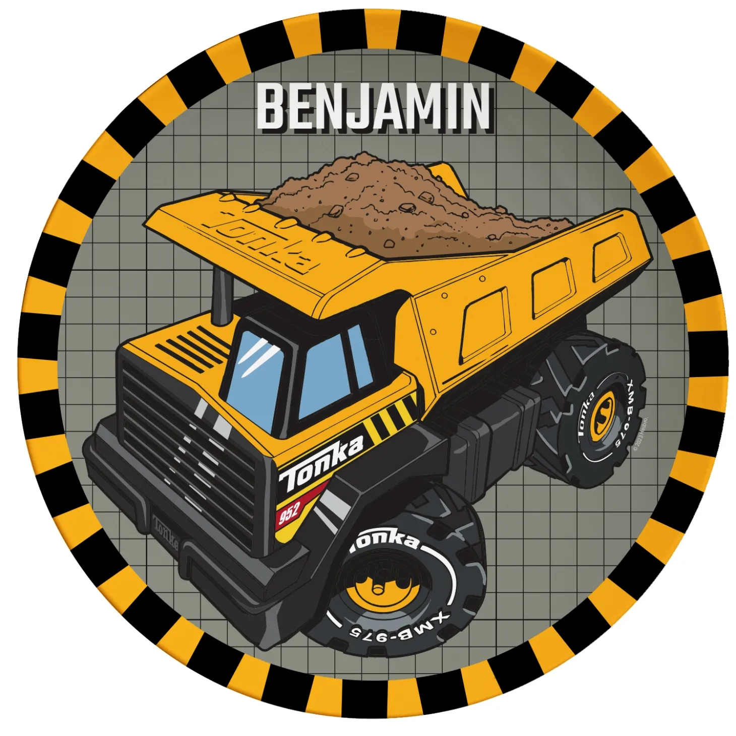 Tonka Mighty Dump Truck Personalized Tableware
