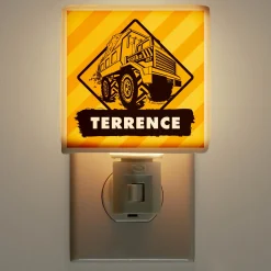 Tonka Mighty Dump Truck Yellow Stripes Nightlight