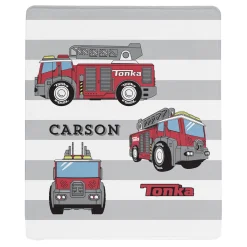 Tonka Striped Plush Blanket