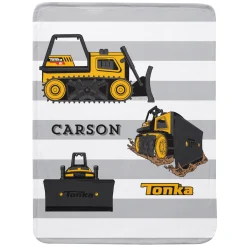 Tonka Striped Plush Blanket