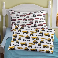 Tonka Truck Pattern Pillowcase