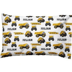 Tonka Truck Pattern Pillowcase
