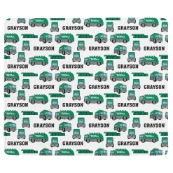 Tonka Truck Pattern Plush Blanket
