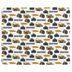 Tonka Truck Pattern Plush Blanket