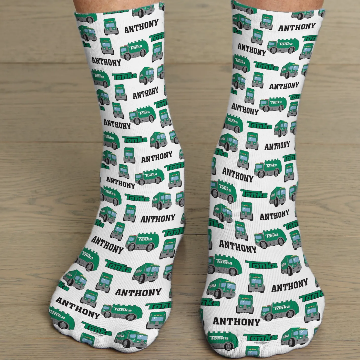 Tonka Truck Pattern Socks