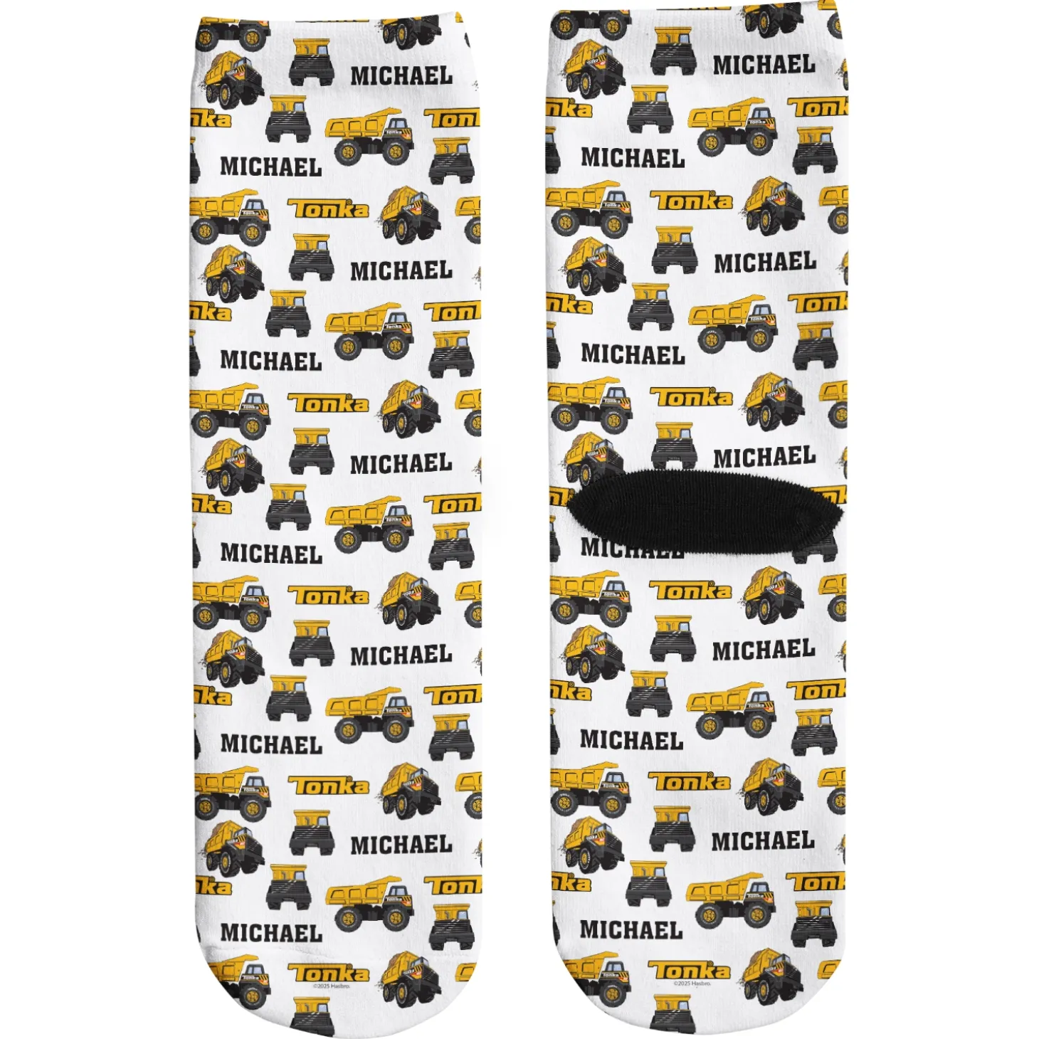 Tonka Truck Pattern Socks