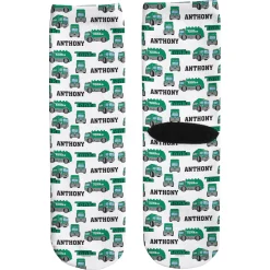 Tonka Truck Pattern Socks