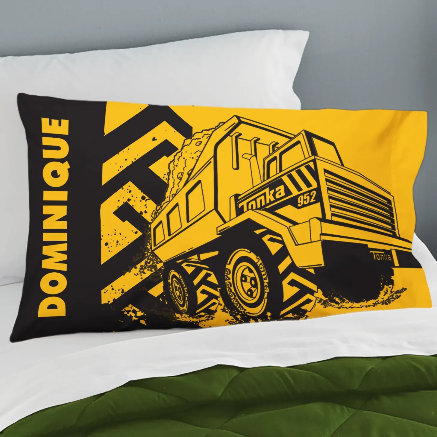 Tonka Yellow Mighty Dump Truck Pillowcase