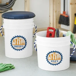 Tool Time Seated Storage Bucket