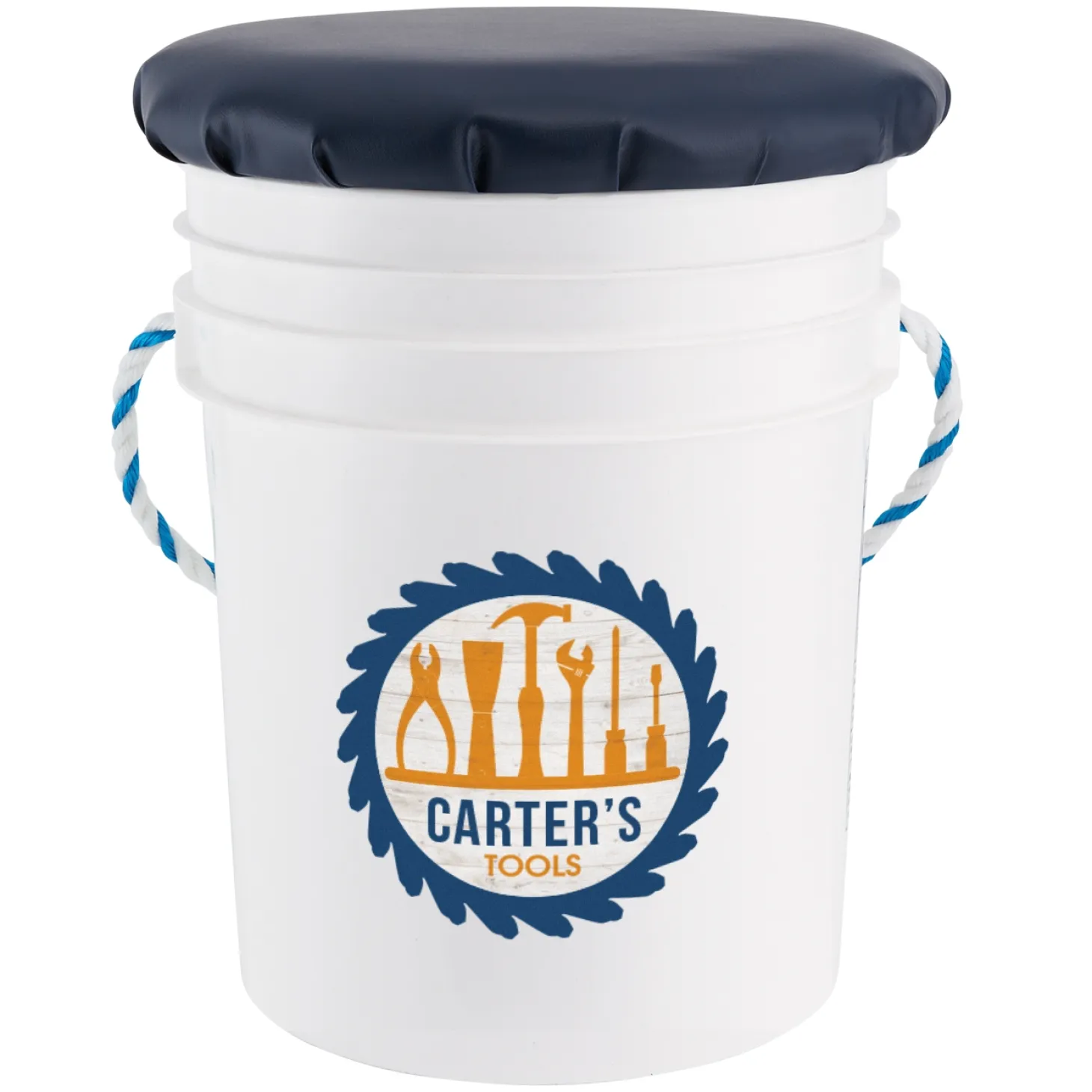 Tool Time Seated Storage Bucket
