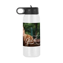 Top of the Class Graduation Photo Stainless Steel Water Bottle